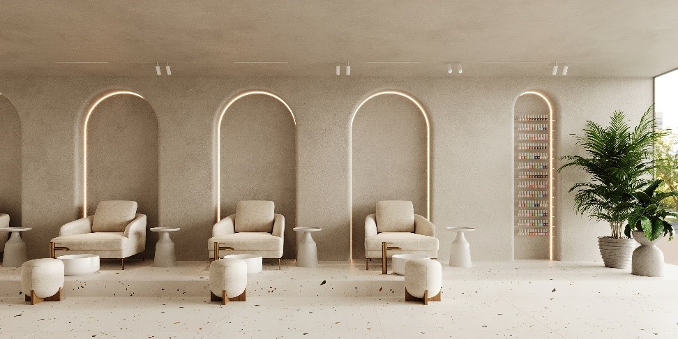 طراحی مدرن آرایشگاه