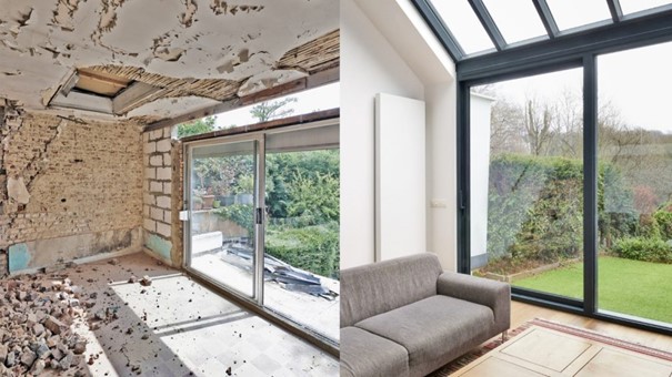 قبل و بعد از بازسازی